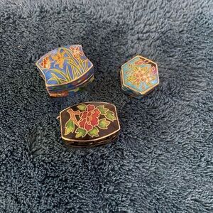Lot of Cloisonné Trinket boxes